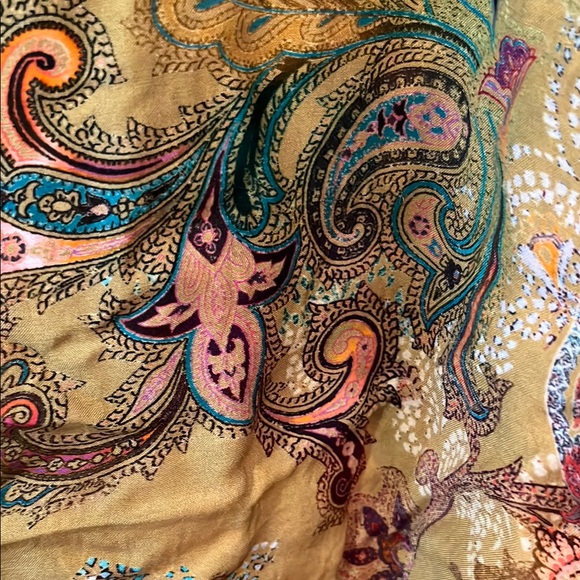 Johnny Was Yellow Casual Button Down Shirt - Picture 4 of 6